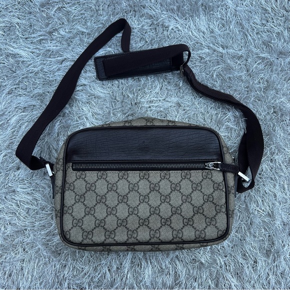 GUCCI GG SUPREME CANVAS PVC SHOULDER BAG MESSANGER BAG CROSSBODY - Picture 13 of 16